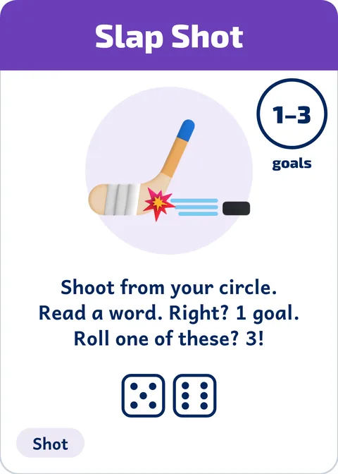 A Slap Shot Action Card