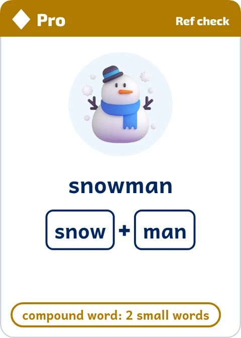 Pro Ref check side for snowman